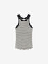 Singlet van ribstof | Black