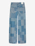 Jeans Loose patchwork | Blue