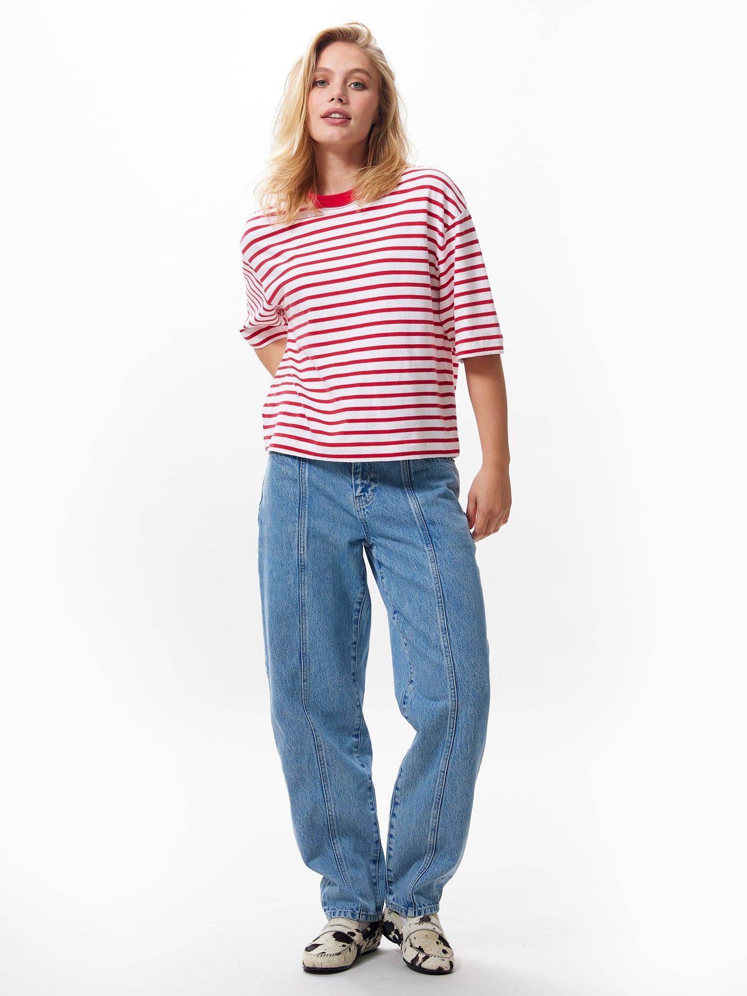 Striped loose fit t-shirt | Toreador