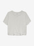 Tshirt met tuck in effect | Light Grey Melange