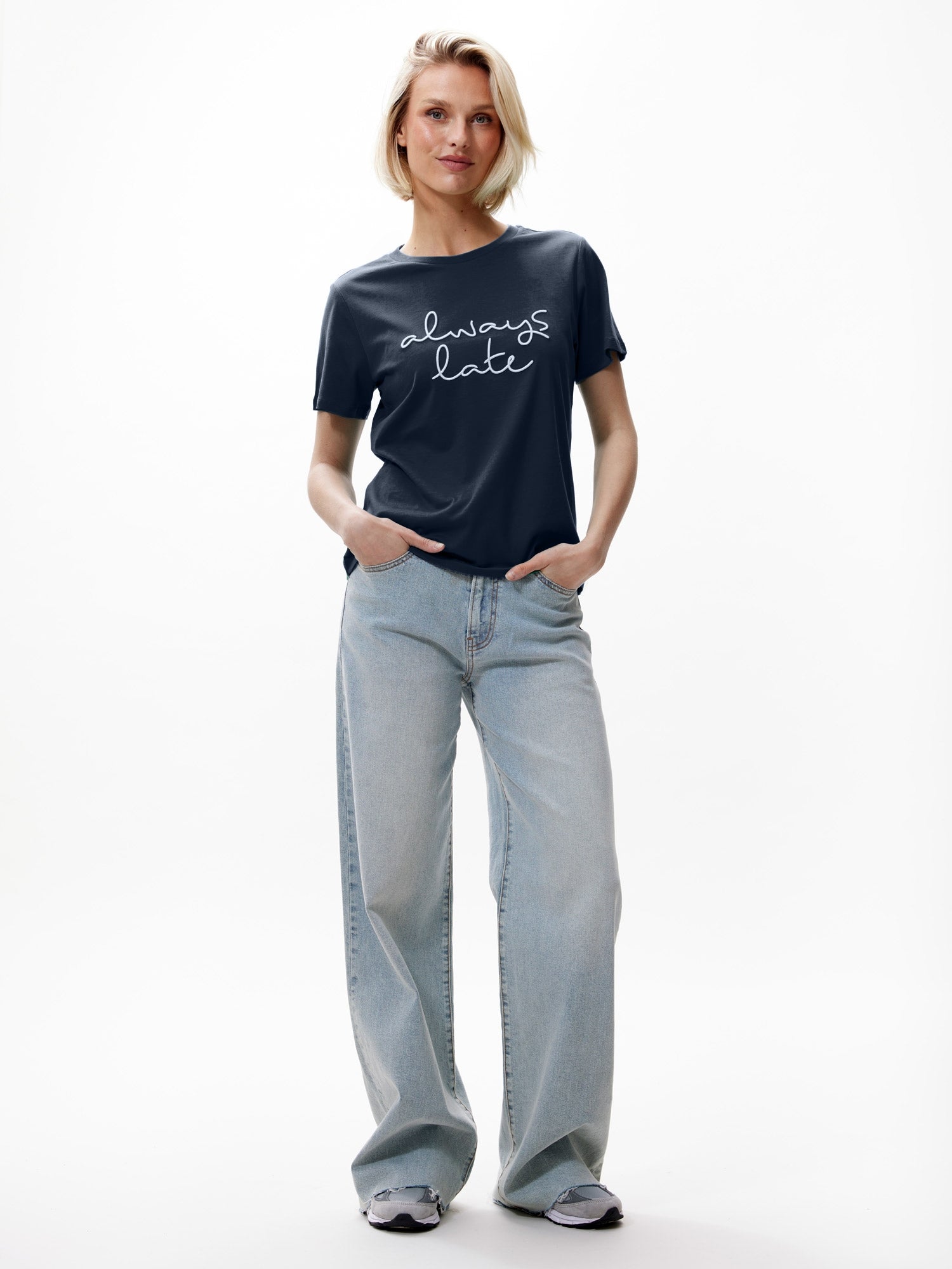 Always Late Tshirt | Black Iris