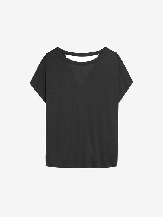Tshirt with open back detail | Dark Grey