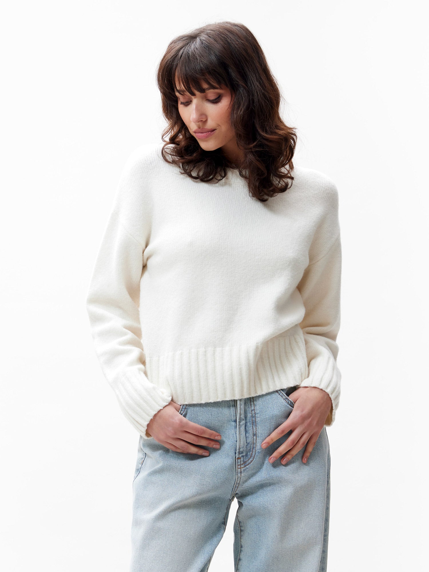 Classic knit | Egret