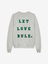 Sweater met graphic | Light Grey Melange