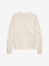 Sweater with stud pattern | Egret