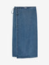 Denim wrap rok | Mid Blue