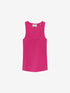 Scoop neck rib singlet | Pink Lemonade