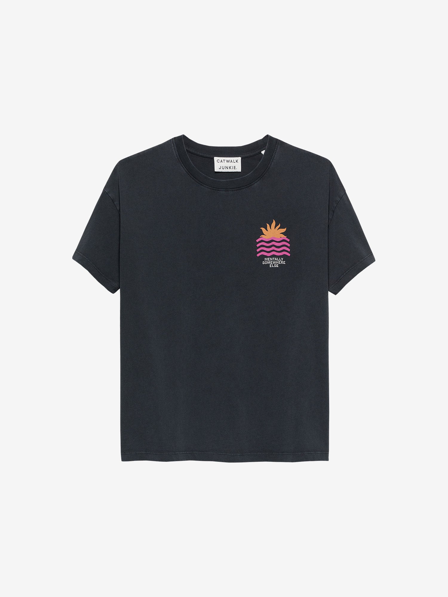 Tshirt met graphic | Dark Grey