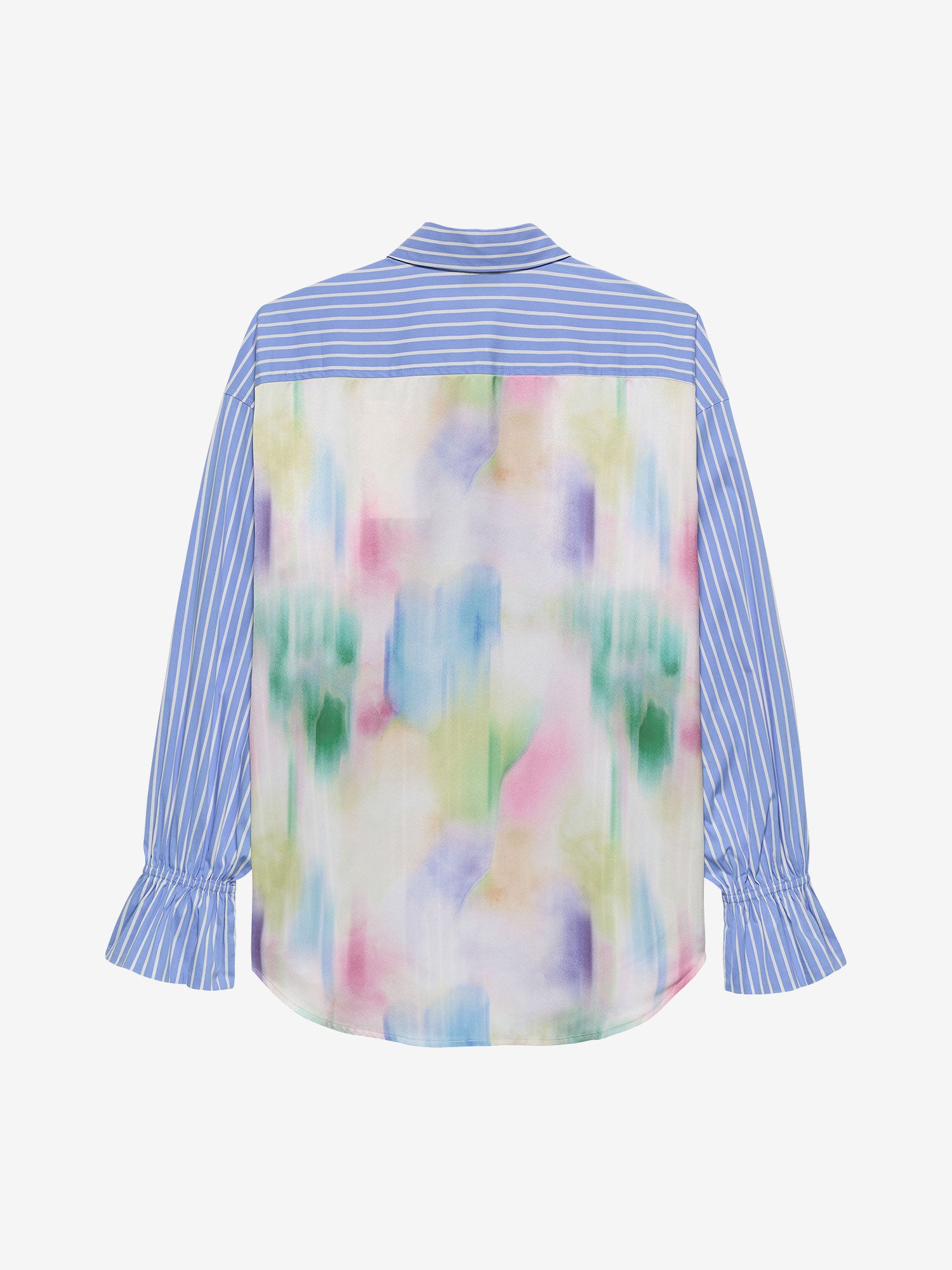 Blouse with graphic | Blue