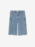 Loose fit fringed jorts | Starlight Blue
