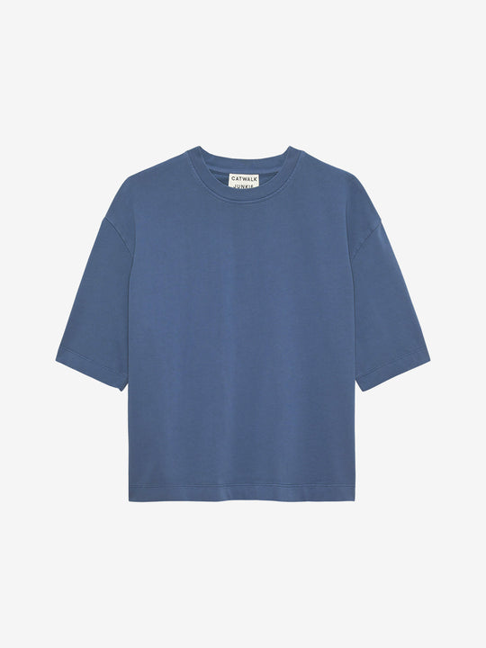 Tshirt met losvallende pasvorm | Bijou Blue