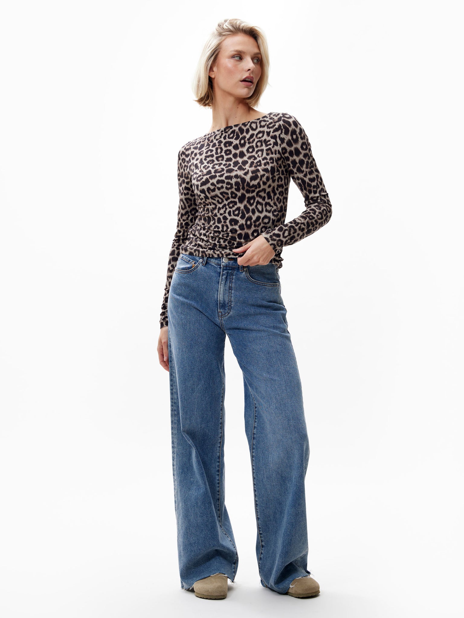 Leopard long sleeve | Sand