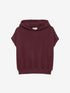 Sleeveless sweater with hoodie | Wine tasting
