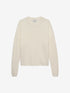 Relaxed fit soft cable knit | Egret