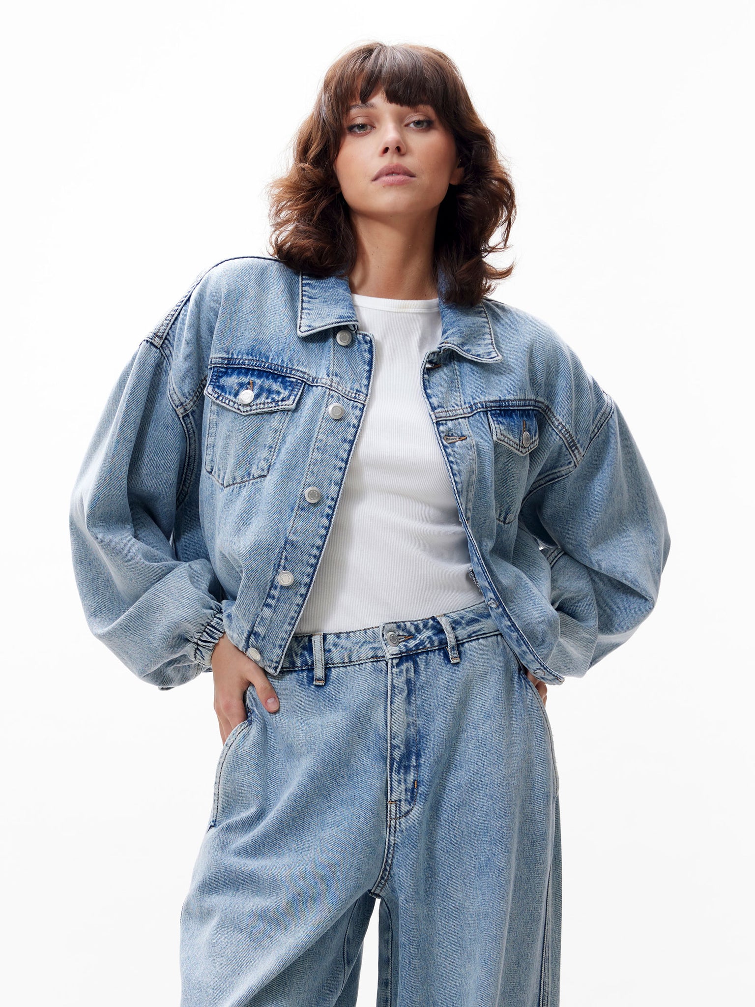 Tuck in denim jacket | Air