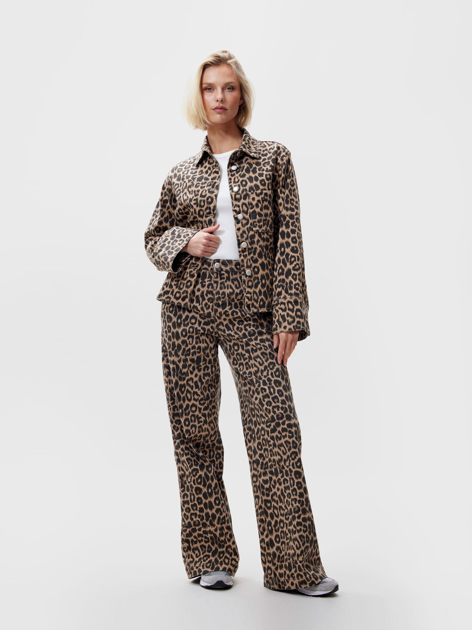 Leopard jacket | Grey Morn