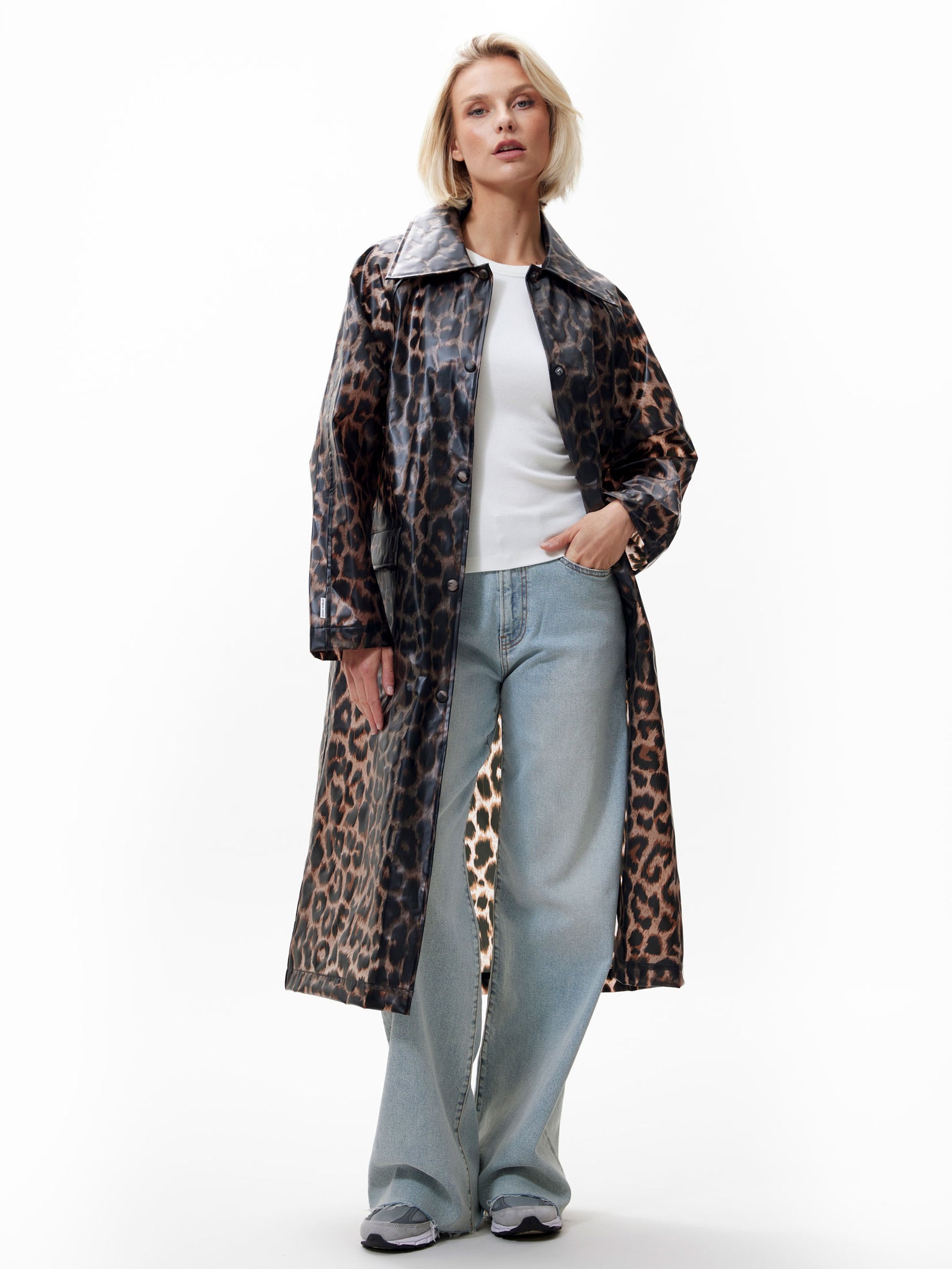 Leopard regenjas | Grey Morn