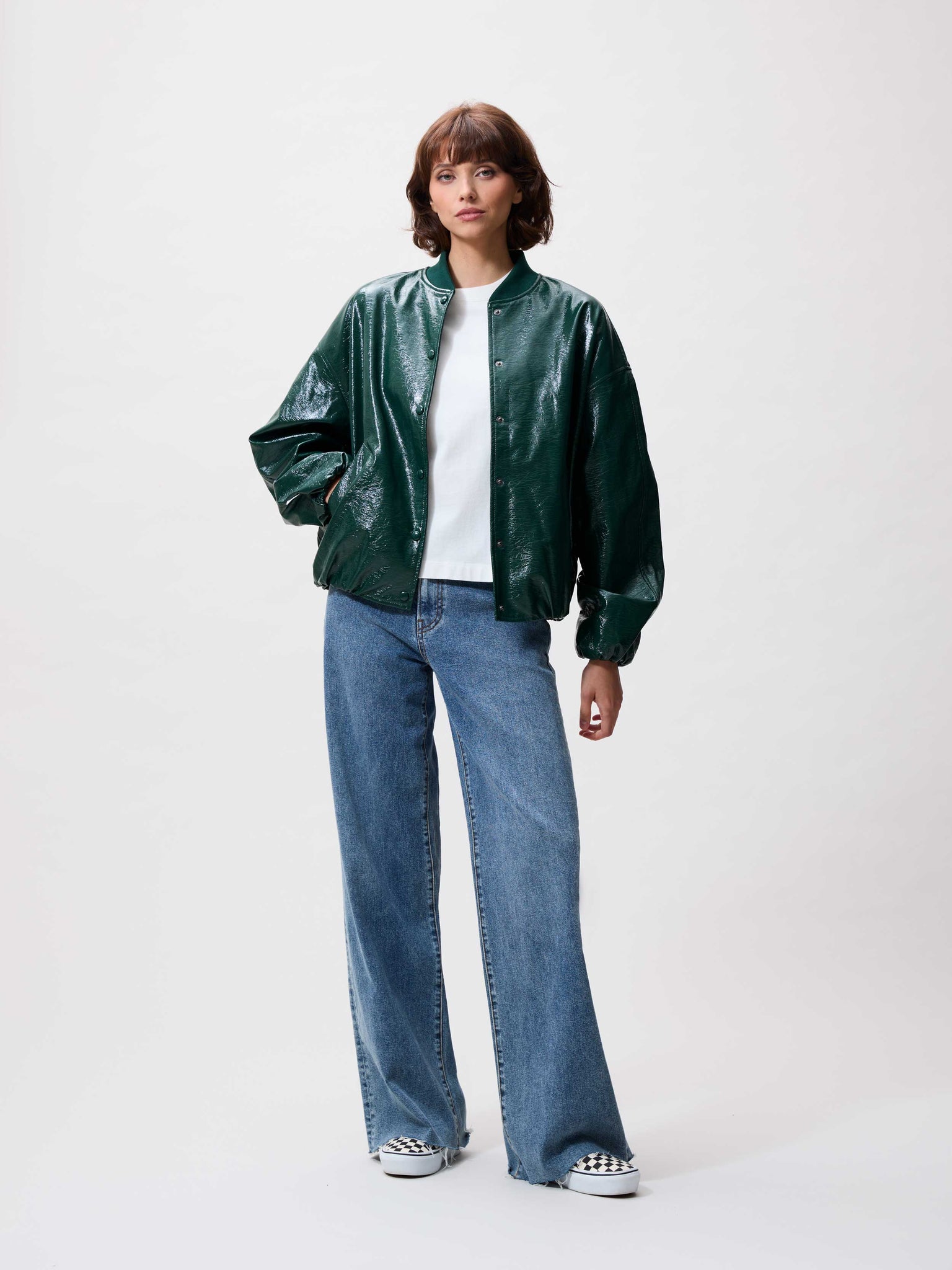 Tuck in varsity jacket | Pine Forest