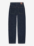 Baggy fit scratched jeans | Dark Blue