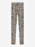 Mesh zebra legging | Sand
