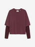 Losvallend Tshirt met kanten mouwen | Winetasting