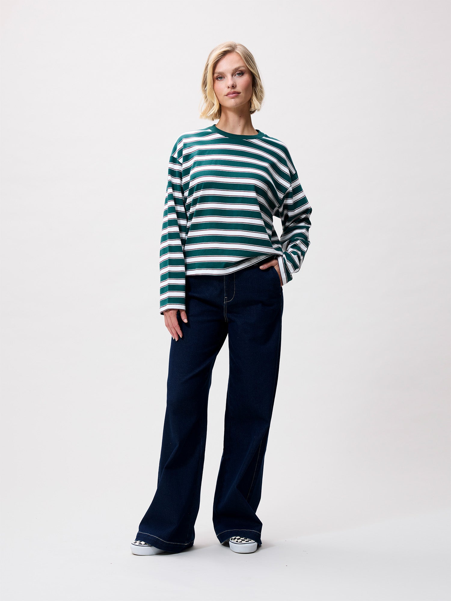 Gestreepte long sleeve | Pine Forest