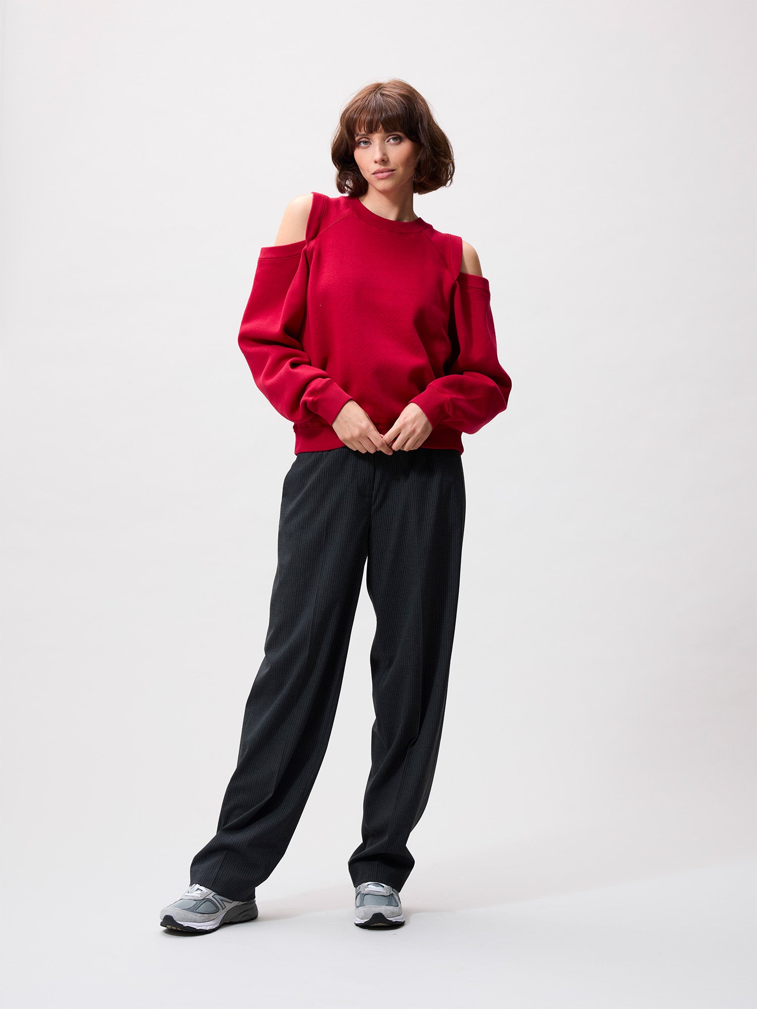 Sweater met open shoulders | Red Fruit