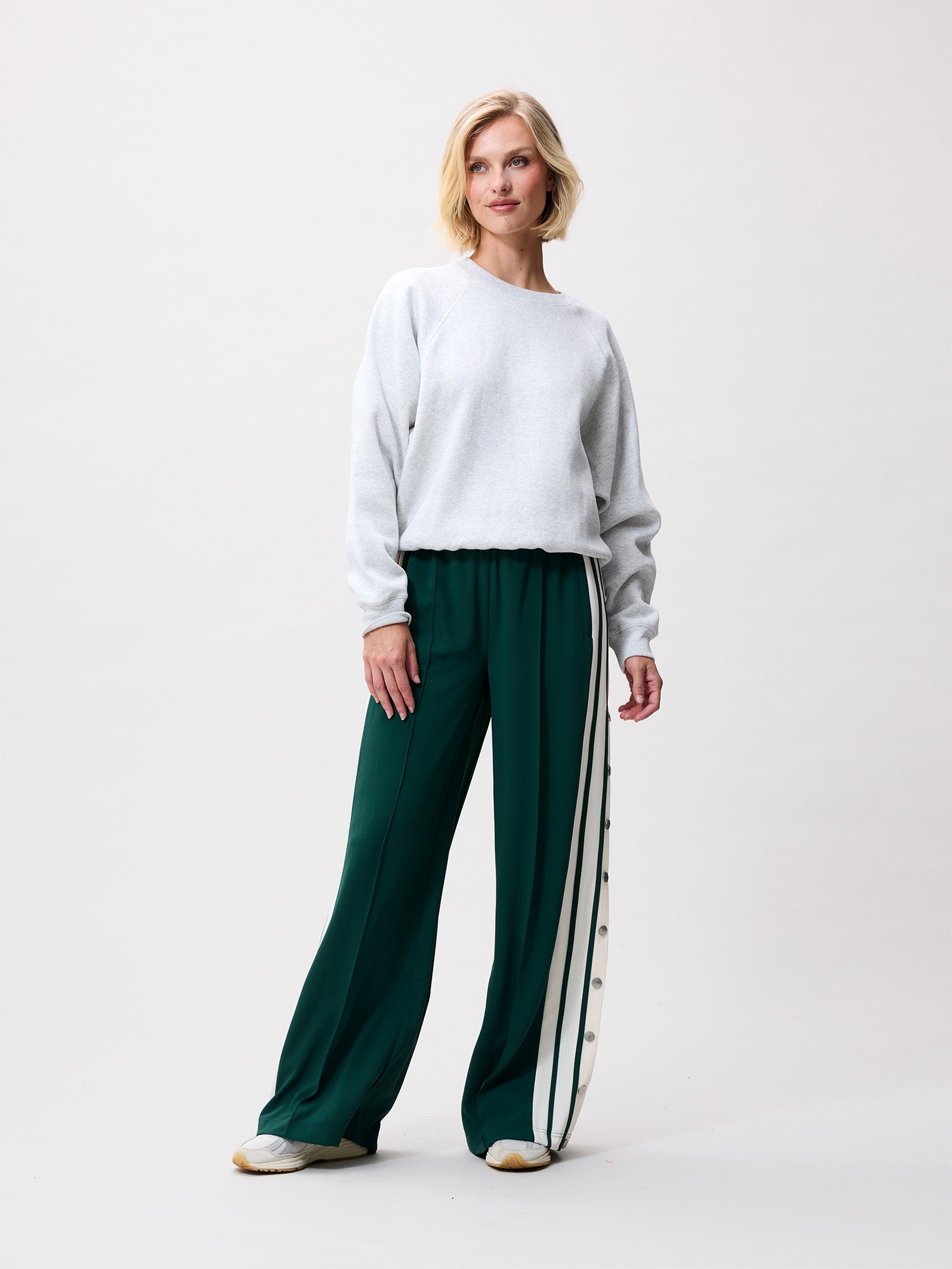 Sweater met graphic | Light Grey Melange