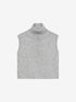 Half zip vest | Grey Melange