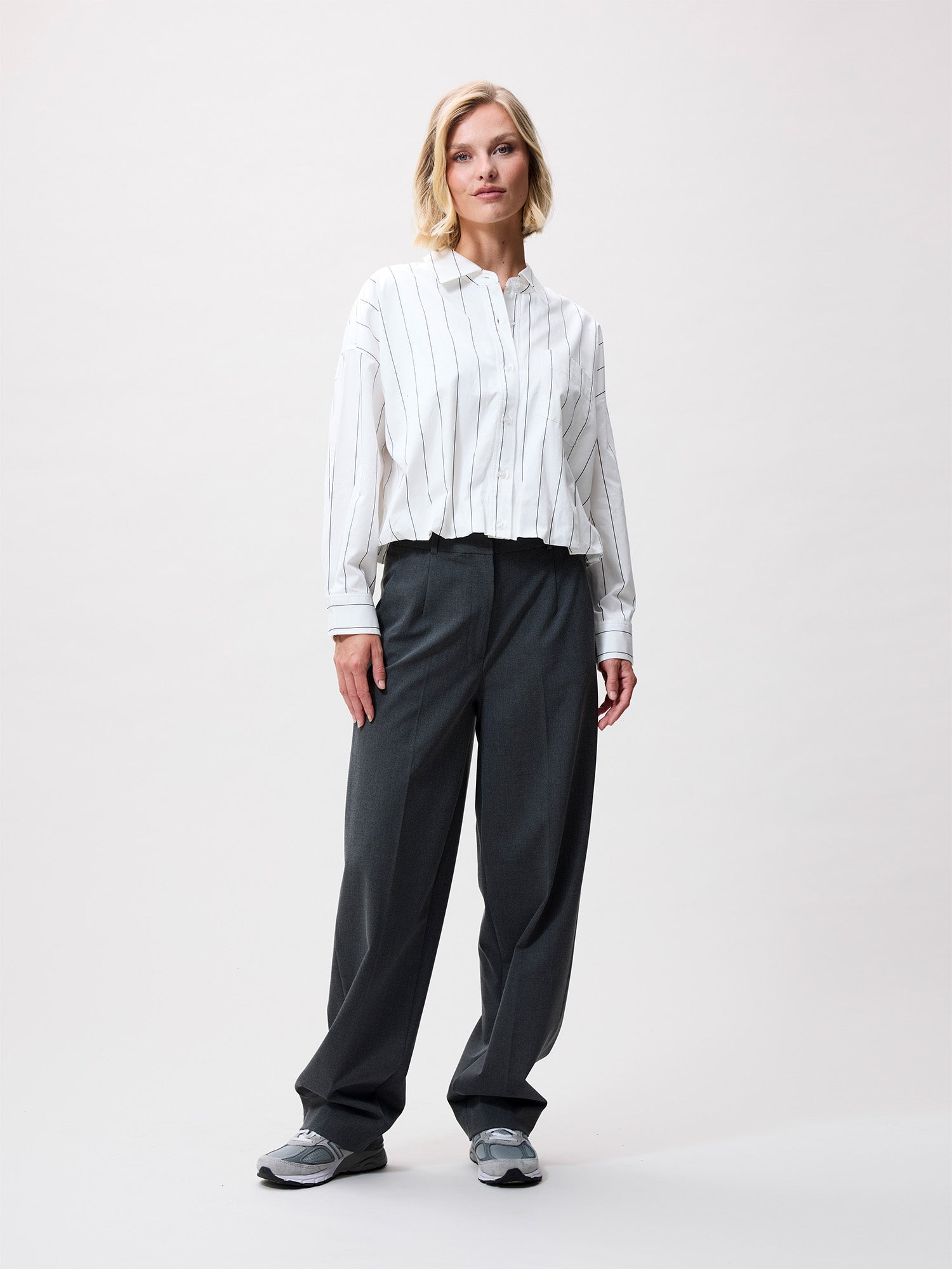Blouse met tuck in effect | Off White