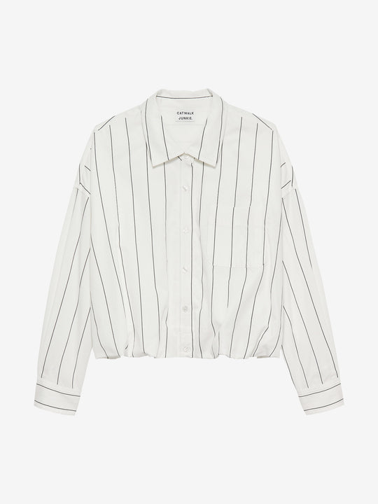 Blouse met tuck in effect | Off White