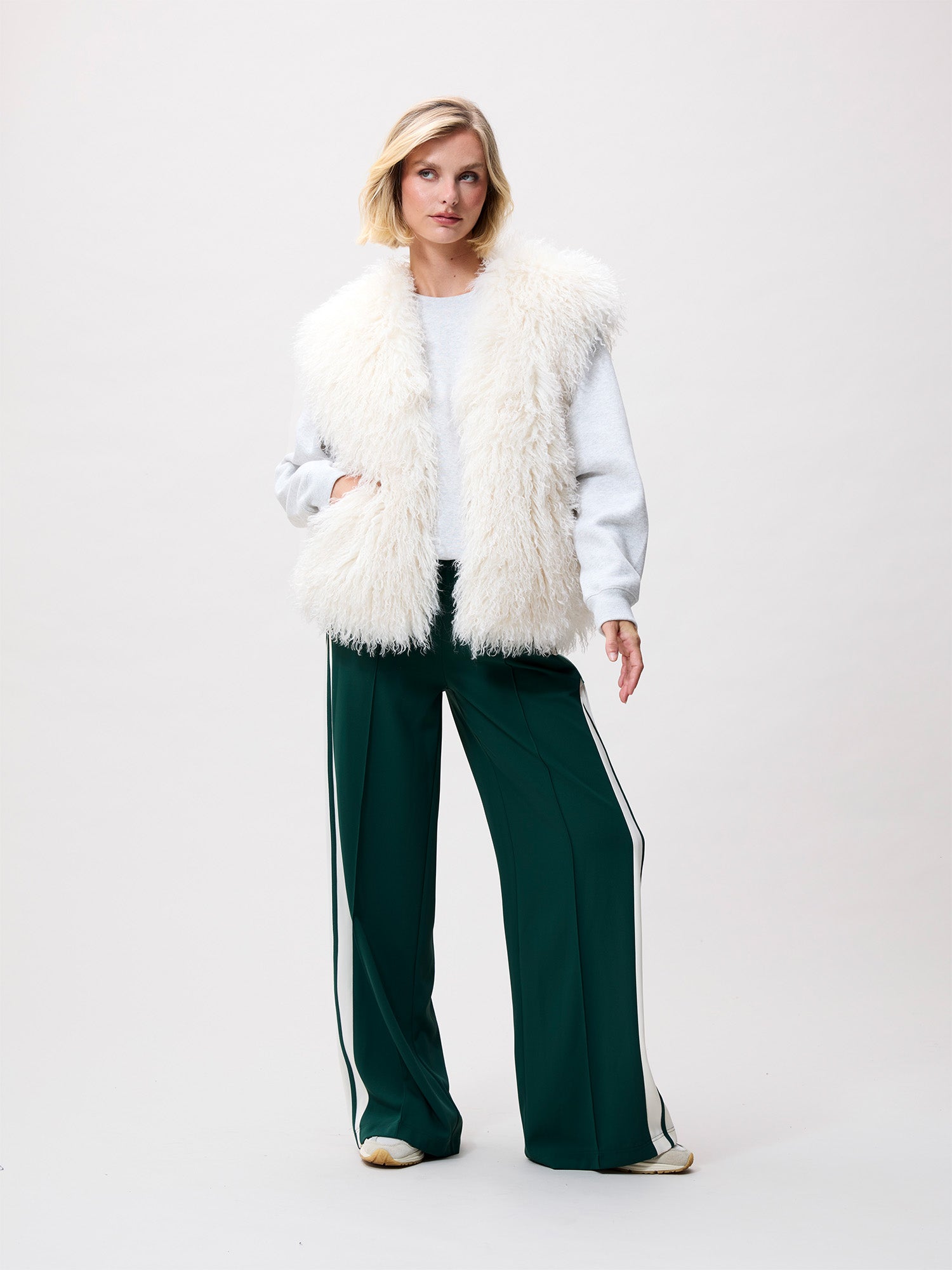 Fur bodywarmer | Vanilla Cream
