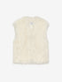Fur bodywarmer | Vanilla Cream