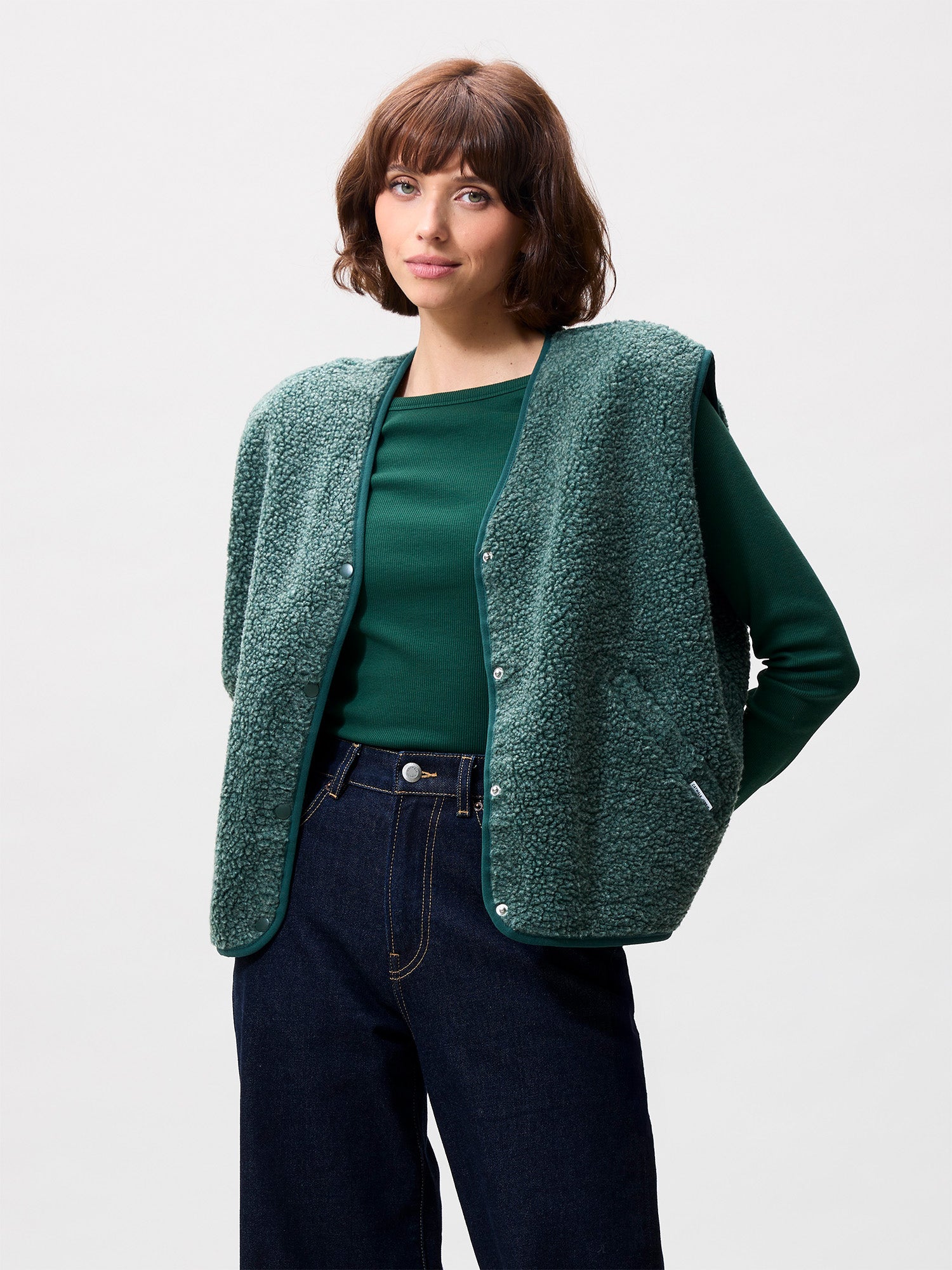 Teddy bodywarmer | Pine Forest
