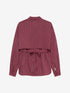 Blouse met open back | Berry