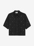 Blouse met strass | Black