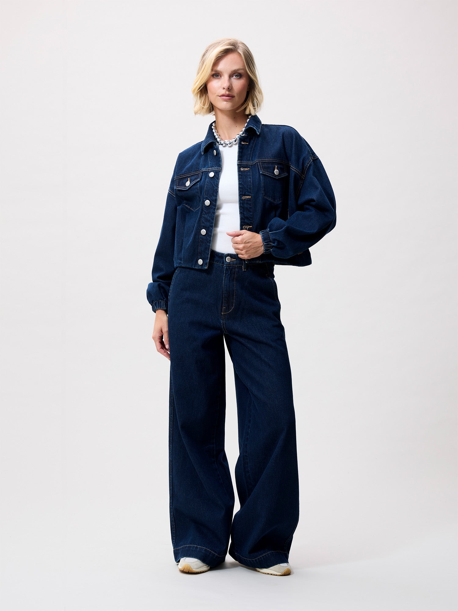 Wide leg jeans | Dark Blue