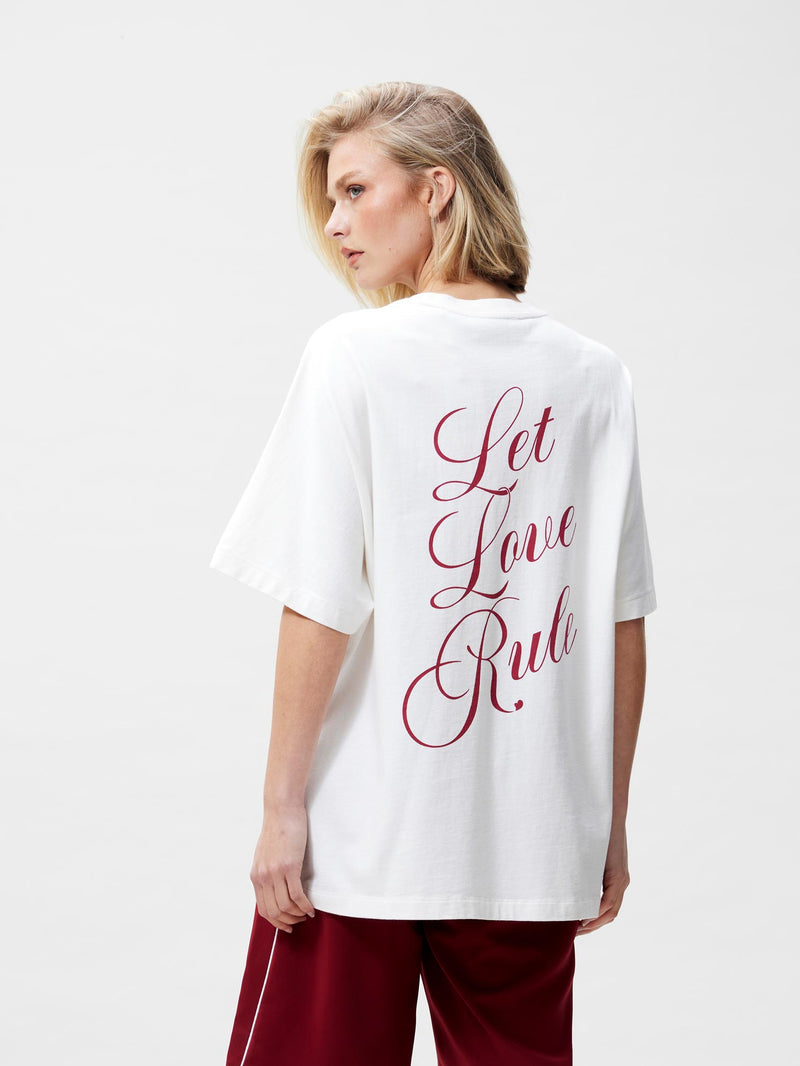 Oversized Tshirt met backprint | Off White