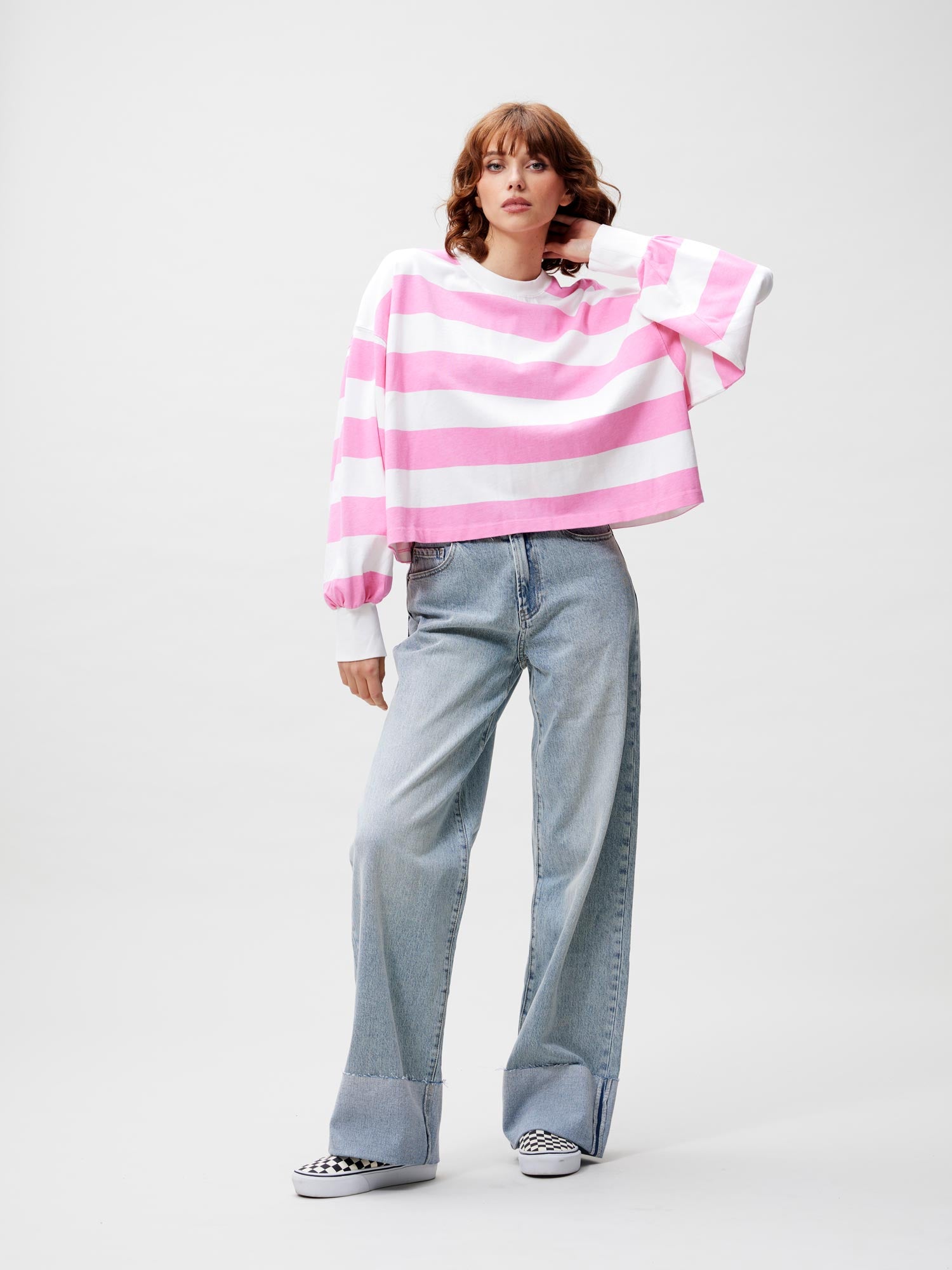 Oversized striped long sleeve | Rosebloom