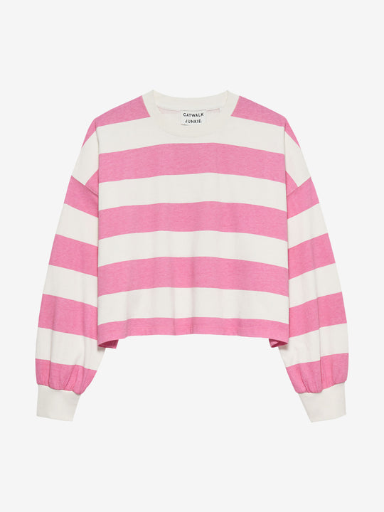 Oversized gestreepte long sleeve | Rosebloom