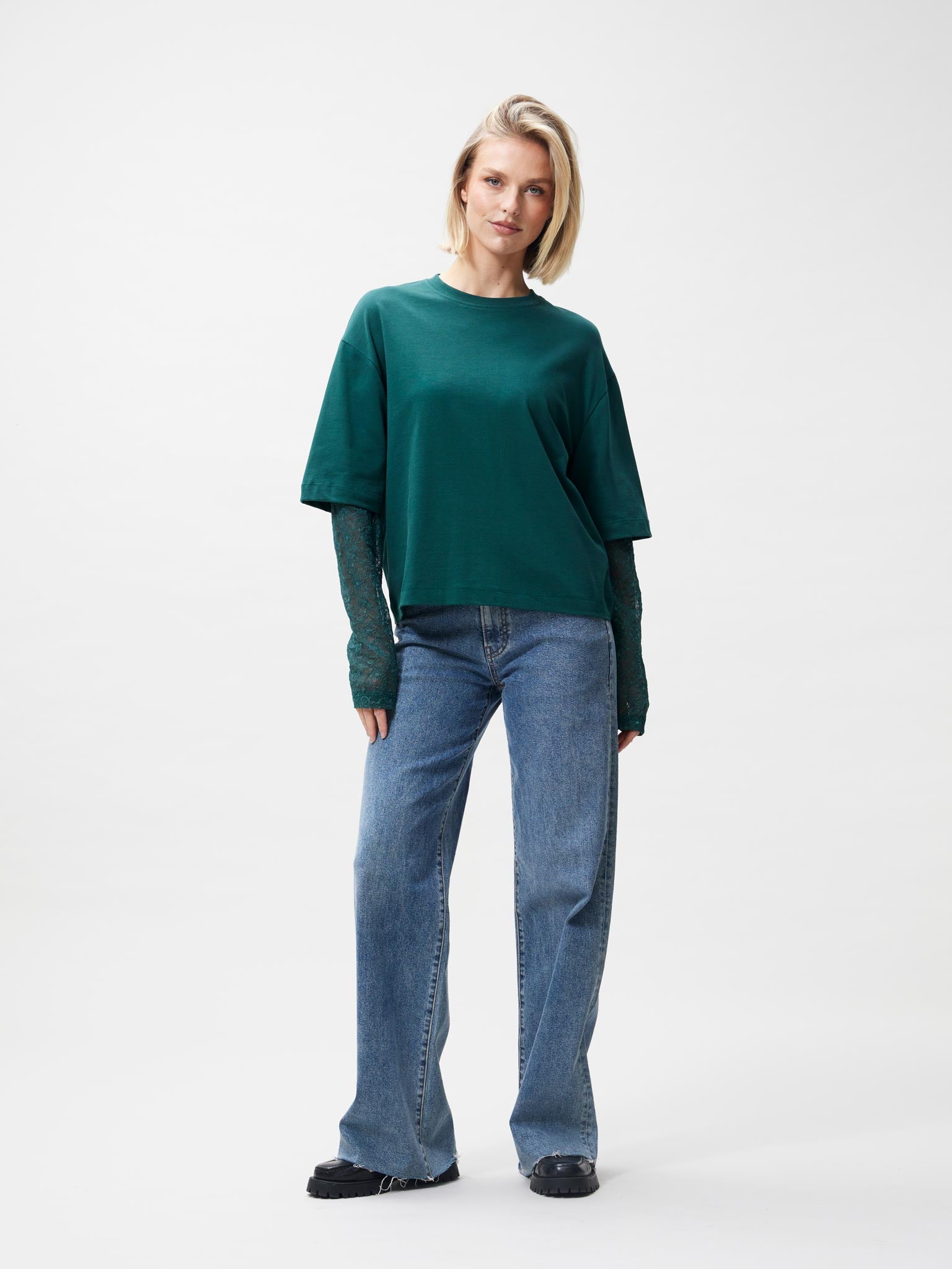 T-shirt met lange kanten mouw | Sea Moss