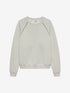 Graphic sweater with piping detail | Light Grey Melange