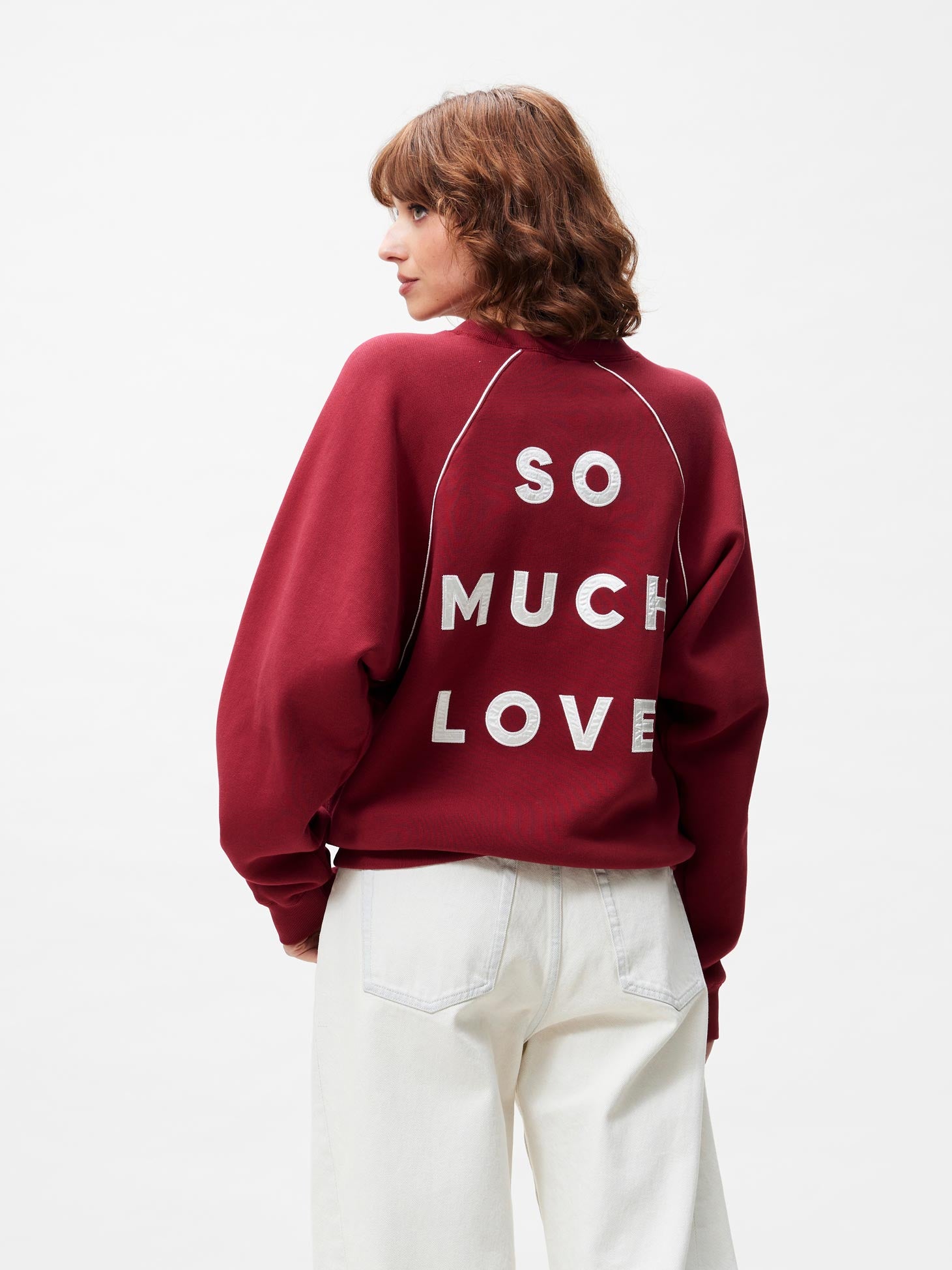 Graphic sweater met bies detail | Rhubarb