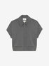 Short sleeve jacket | Dark Grey Melange
