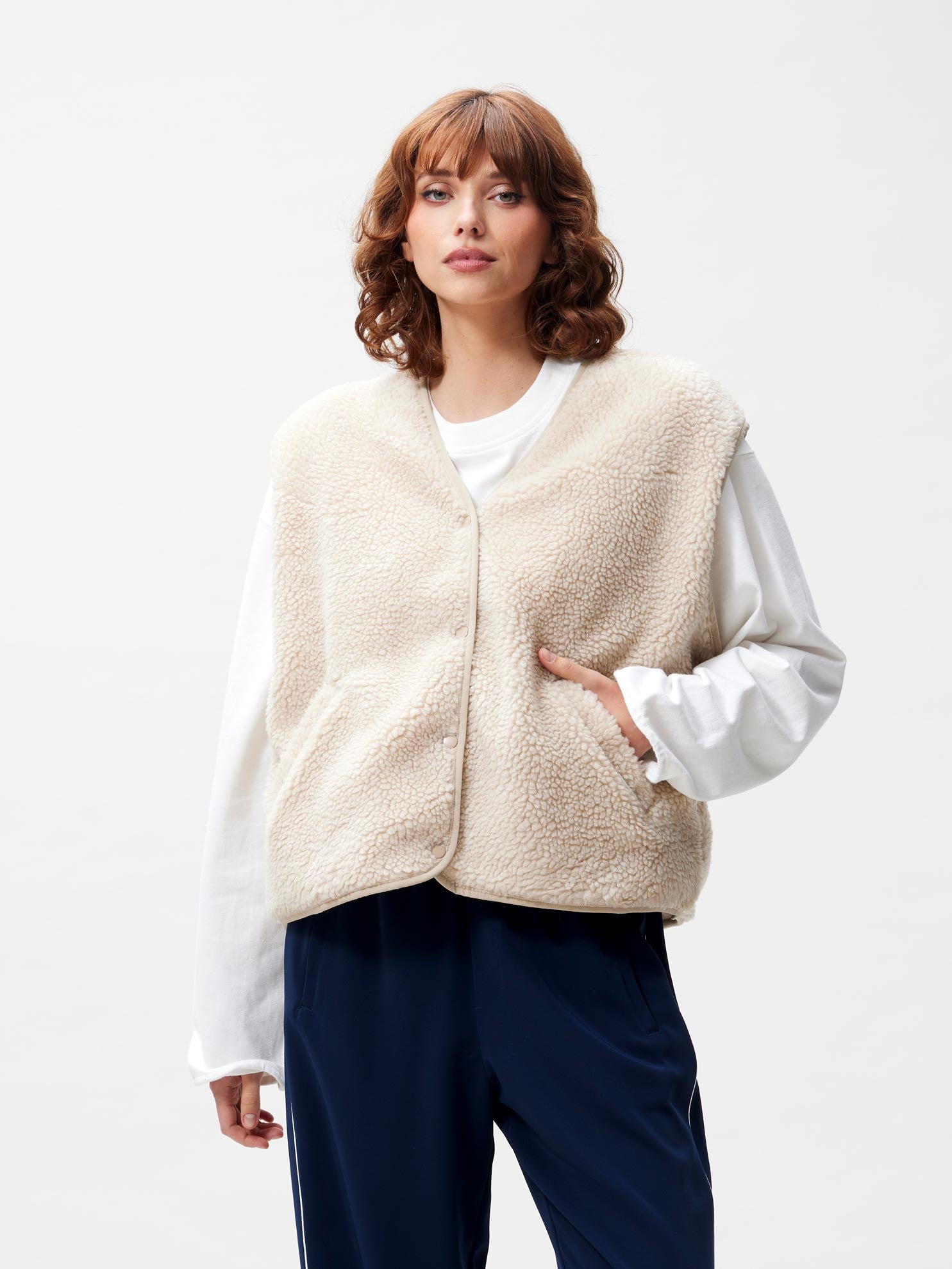 Teddy bodywarmer | Cement