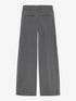 Jogger trousers with piping | Dark Grey Melange