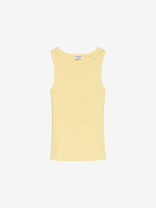 Classic rib singlet | Mellow Yellow