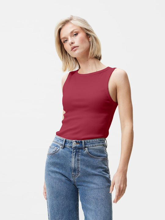 Classic rib singlet | Cranberry Juice