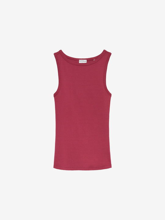Classic rib singlet | Cranberry Juice