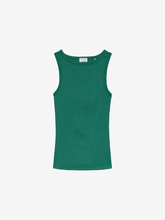 Classic rib singlet | Wild Green